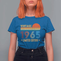 Funny Birthday T Shirt For Women Vintage 1965 Limited Edition Bday Party