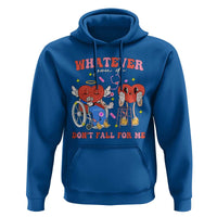 Funny Fall Physical Therapy Valentine's Day Hoodie Whatever You Do Don't Fall For Me Nurse