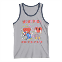 Funny Fall Physical Therapy Valentine's Day Tank Top Whatever You Do Don't Fall For Me Nurse