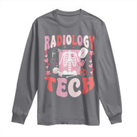 Funny Radiology Tech Valentine's Day Long Sleeve Shirt Rad Tech Nurse Xray Hearts