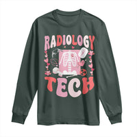 Funny Radiology Tech Valentine's Day Long Sleeve Shirt Rad Tech Nurse Xray Hearts