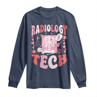 Funny Radiology Tech Valentine's Day Long Sleeve Shirt Rad Tech Nurse Xray Hearts