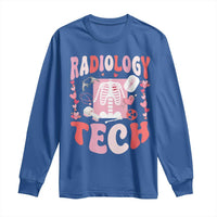 Funny Radiology Tech Valentine's Day Long Sleeve Shirt Rad Tech Nurse Xray Hearts