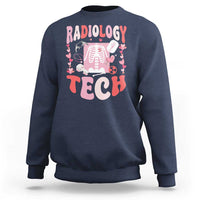 Funny Radiology Tech Valentine's Day Sweatshirt Rad Tech Nurse Xray Hearts