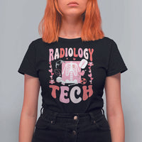 Funny Radiology Tech Valentine's Day T Shirt For Women Rad Tech Nurse Xray Hearts