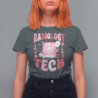 Funny Radiology Tech Valentine's Day T Shirt For Women Rad Tech Nurse Xray Hearts