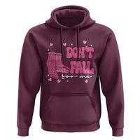 Funny Fall Physical Therapy Valentine's Day Hoodie Don't Fall For Me Fall Prevention Nurse
