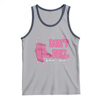 Funny Fall Physical Therapy Valentine's Day Tank Top Don't Fall For Me Fall Prevention Nurse