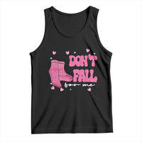 Funny Fall Physical Therapy Valentine's Day Tank Top Don't Fall For Me Fall Prevention Nurse