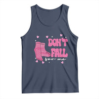 Funny Fall Physical Therapy Valentine's Day Tank Top Don't Fall For Me Fall Prevention Nurse