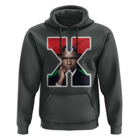 Malcolm X Black History Month Black Liberation Flag Hoodie