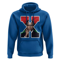 Malcolm X Black History Month Black Liberation Flag Hoodie