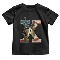 Malcolm X Toddler T Shirt Black History Leaders American Flag