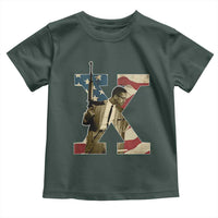Malcolm X Toddler T Shirt Black History Leaders American Flag