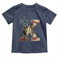 Malcolm X Toddler T Shirt Black History Leaders American Flag