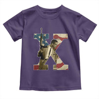 Malcolm X Toddler T Shirt Black History Leaders American Flag