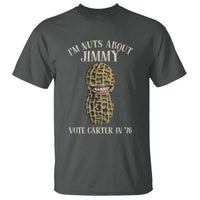 Jimmy Carter Supporter T Shirt I'm Nuts About Jimmy Vote Carter In '76 Peanut