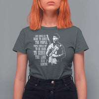 Huey P.Newton Quote T Shirt For Women People Should Not To Be Made To Serve The Laws Black History Month