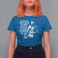 Huey P.Newton Quote T Shirt For Women People Should Not To Be Made To Serve The Laws Black History Month