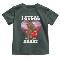 Funny Bigfoot Valentine's Day I Steal Heart Toddler T Shirt