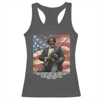 Frederick Douglass Racerback Tank Top A Man's Rights Rest In Three Boxes American Flag
