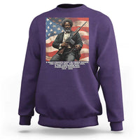 Frederick Douglass Sweatshirt A Man's Rights Rest In Three Boxes American Flag