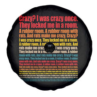 Funny Crazy I Was Crazy Once Meme Spare Tire Cover