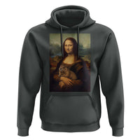 Mona Lisa Holding Groundhog Parody Painting Hoodie Funny Groundhog Day