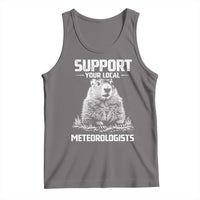Funny Woodchuck Groundhog Day Tank Top Support Your Local Meteorologists