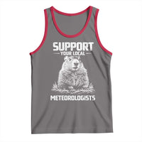 Funny Woodchuck Groundhog Day Tank Top Support Your Local Meteorologists