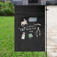 I Still Wish for You Lucky Rabbit 1111 Stars Clover Signs Garden Flag