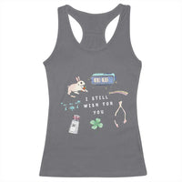 I Still Wish for You Lucky Rabbit 1111 Stars Clover Signs Racerback Tank Top
