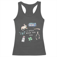 I Still Wish for You Lucky Rabbit 1111 Stars Clover Signs Racerback Tank Top