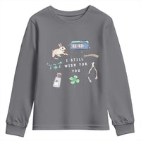 I Still Wish for You Lucky Rabbit 1111 Stars Clover Signs Youth Sweatshirt