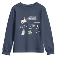 I Still Wish for You Lucky Rabbit 1111 Stars Clover Signs Youth Sweatshirt