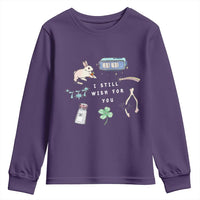 I Still Wish for You Lucky Rabbit 1111 Stars Clover Signs Youth Sweatshirt