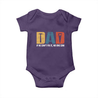 Funny Dad He Cant Fix It No One Can Baby Onesie Fathers Day