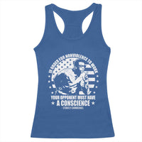 Stokely Carmichael Quote Racerback Tank Top In Order For Nonviolence To Work Your Opponent Must Have A Conscience