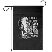 Nelson Mandela Quote Garden Flag The Greatest Glory In Living Lies Not In Never Falling But In Rising