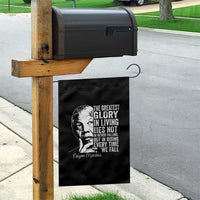 Nelson Mandela Quote Garden Flag The Greatest Glory In Living Lies Not In Never Falling But In Rising