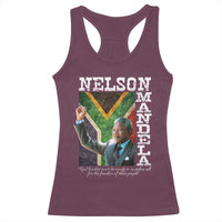 Nelson Mandela Quote Racerback Tank Top Real Leaders Must Be Ready To Sacrifice All For The Freedom