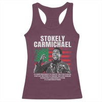 Stokely Carmichael Quote Racerback Tank Top Racism Is Not A Question Of Attitude It's A Question Of Power