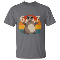 Funny Groundhog 67 T Shirt Six Seven Meme Retro Vintage Woodchuck Day - Wonder Print Shop