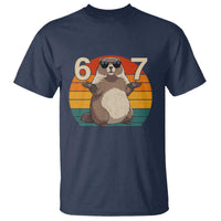 Funny Groundhog 67 T Shirt Six Seven Meme Retro Vintage Woodchuck Day - Wonder Print Shop