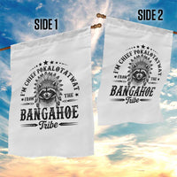 I Am Chief Pokalotatwat From The Bangahoe Tribe Garden Flag Funny Native American Racoon
