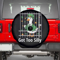 Funny Got Too Silly St Patricks Day Spare Tire Cover Goose Pun Humor Animal Lovers Shamrock