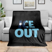 Minnesota Ice Out Throw Blanket MN State Anti Ice Movement Protest Statement