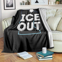 Ice Out Of Minnesota Throw Blanket MN Map Immigration Protest Community Resistance