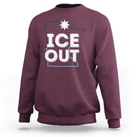 Ice Out Of Minnesota Sweatshirt MN Map Immigration Protest Community Resistance