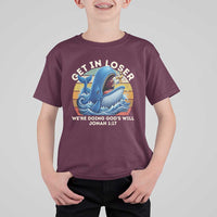 Get In Loser We're Doing God's Will T Shirt For Kid Funny Christian Bible